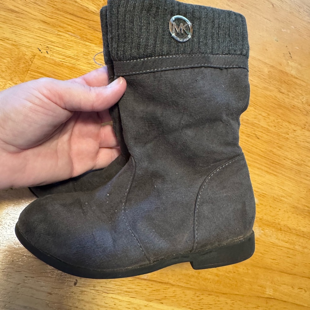 Michael Kors Kids' Gray Boots with Knit Cuff